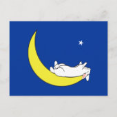 OP HET MOON BRIEFKAART (Voorkant)