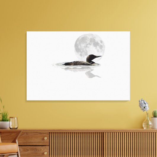 Op het moonlight canvas afdruk (Insitu (Woonkamer))