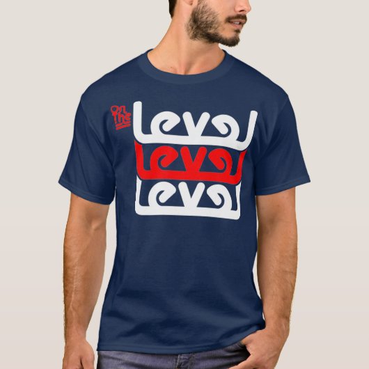 Op het niveau van de teruggave gestapelde Masonic  T-shirt (Voorkant)