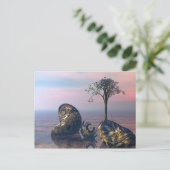 Op het oneindige 3D fractale vlak Briefkaart (Staand voorkant)