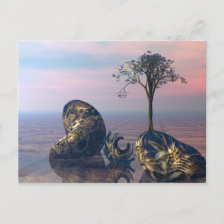 Op het oneindige 3D fractale vlak Briefkaart