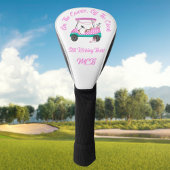 Op het parcours, buiten de klok nog steeds schoppe golfheadcover