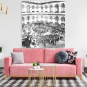 Op het Parijse bcours, 1846 Canvas Afdruk (Insitu (Woonkamer))