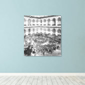 Op het Parijse bcours, 1846 Canvas Afdruk (Insitu (Houten vloer))