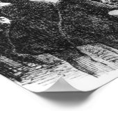 Op het Parijse bcours, 1846 Poster (Hoek)