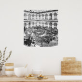 Op het Parijse bcours, 1846 Poster (Keuken)