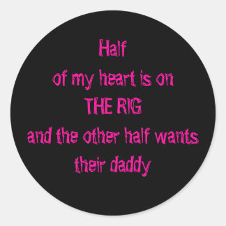 Op het platform ronde sticker