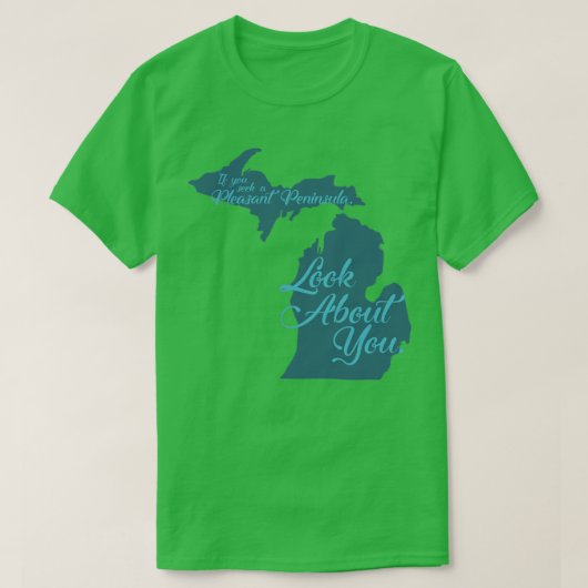 Op het Pleasant-schiereiland zoeken T-shirt (Design voorkant)