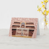 Op het podium eerste nacht, een been breken kaart (Gele Bloem)