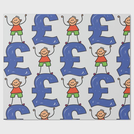 Op het pond staan cadeaupapier (Vlak)