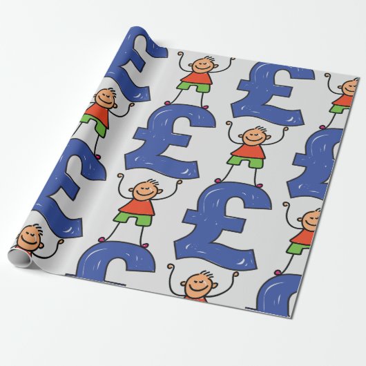 Op het pond staan cadeaupapier (Uitgerold)