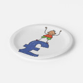 Op het pond staan papieren bordje (Gekanteld)