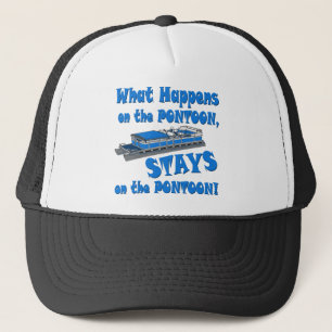 Op het ponton trucker pet