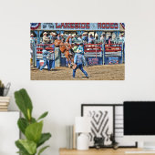 Op het Poster Lakeside Rodeo (Thuiskantoor)