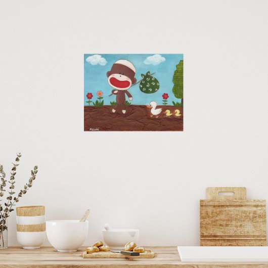 Op het Poster over de weg (Keuken)