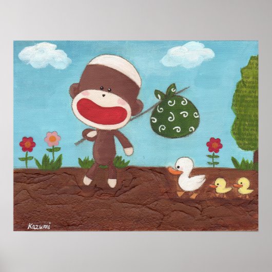 Op het Poster over de weg (Voorkant)