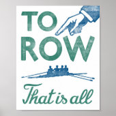 Op het Poster Row Sculling  Art Print (Voorkant)