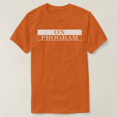 op het programma t-shirt (Design voorkant)