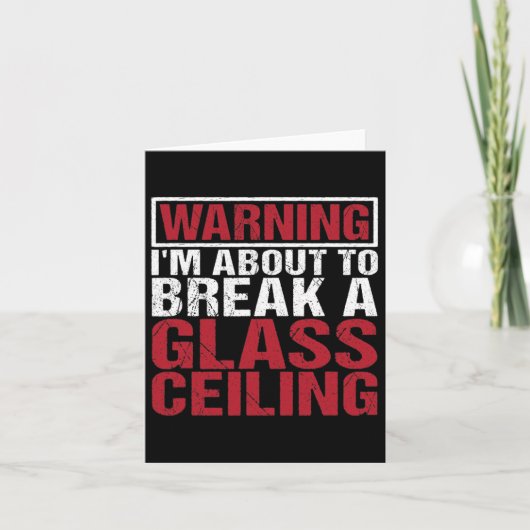 Op het punt om GL-plafond te breken Empowered Wome Kaart (Voorkant)
