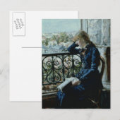 Op het raam, 1881 briefkaart (Voorkant / Achterkant)