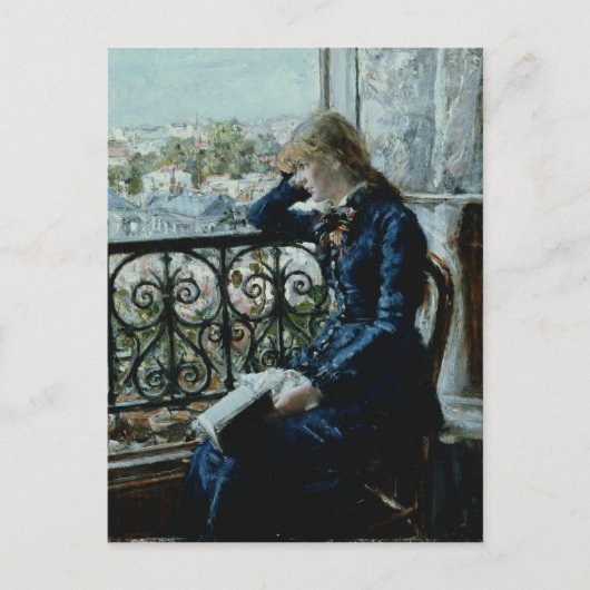 Op het raam, 1881 briefkaart (Voorkant)