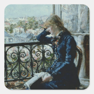 Op het raam, 1881 vierkante sticker