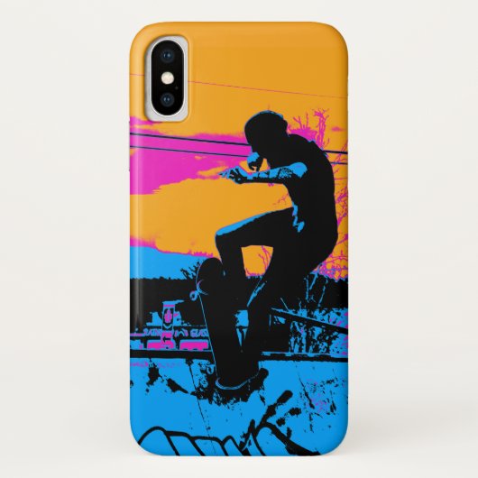 Op het randje - Skateboarder Case-Mate iPhone Case (Achterkant)