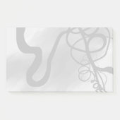 Op het Raster: Abstract Grijs, Zwart & Wit Post-it® Notes (Voorkant)
