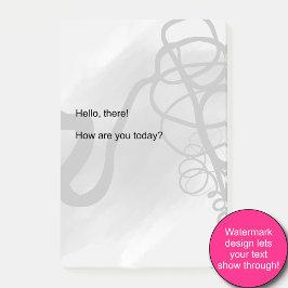 Op het Raster: Abstract Grijs, Zwart & Wit Post-it® Notes