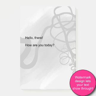 Op het Raster: Abstract Grijs, Zwart & Wit Post-it® Notes