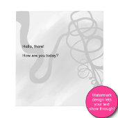 Op het raster: Abstract zwart en grijs Notitieblok