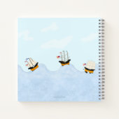Op het Rolling Zee Custom Kinder & Baby Dagboek Notitieboek (Achterkant)