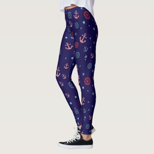 op het schip geïnspireerd leggings (Links)
