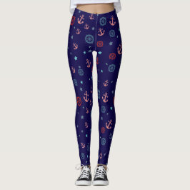 op het schip geïnspireerd leggings