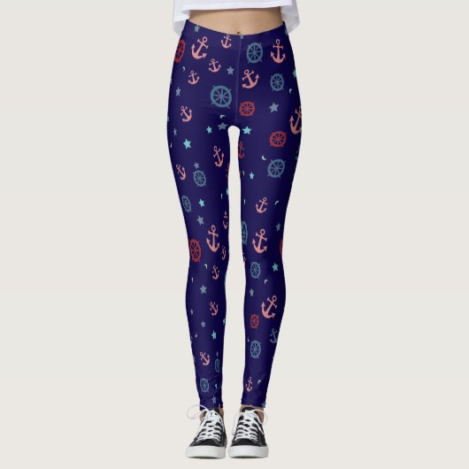 op het schip geïnspireerd leggings (Voorkant)
