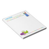 Op het schoolplein van de Kantoor School Psycholoo Notitieblok (Schuin)