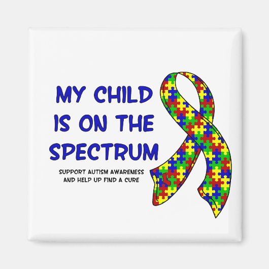 Op het spectrum (heldere kleuren) Magneet (Voorkant)
