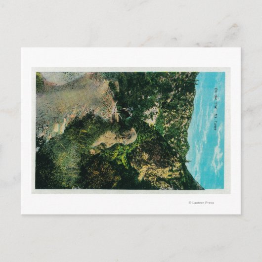 Op het spoor, Horseback bij Mt. Lowe Briefkaart (Voorkant)