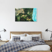 Op het spoor, Horseback bij Mt. Lowe Canvas Afdruk (Insitu (Slaapkamer))
