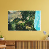 Op het spoor, Horseback bij Mt. Lowe Canvas Afdruk (Insitu (Woonkamer))