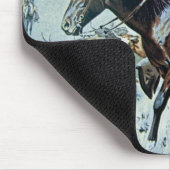 Op het spoor (olie op doek) muismat (Hoek)