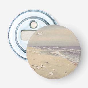 Op het strand (1879) - kustkunst button flesopener