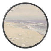 Op het strand (1879) -  kustkunst hockey puck (Voorkant)