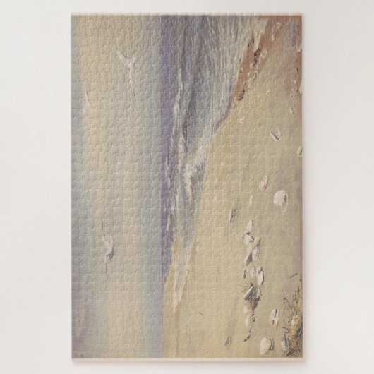 Op het strand (1879) -  kustkunst legpuzzel (Verticaal)