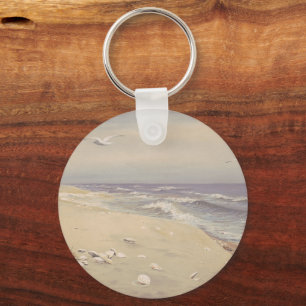 Op het strand (1879) - kustkunst sleutelhanger