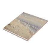 Op het strand (1879) - kustkunst tegeltje (Zijkant)