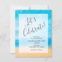 'Op het strand' Abstracte Zijdeschilderij