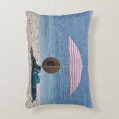 Op het strand accent kussen (Voorkant(Verticaal))