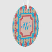 Op het strand Argyle Acryl Ornament (voorkant)