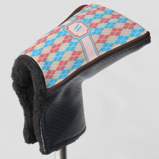 Op het strand Argyle putterhoes Golfheadcover (3/4 voorkant)